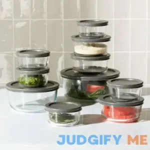 Pyrex Simply Store 20-Piece Set with Gray Lids
