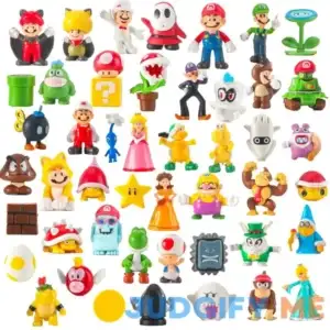 48pcs Super Bros Character Cake Toppers Figures Toys