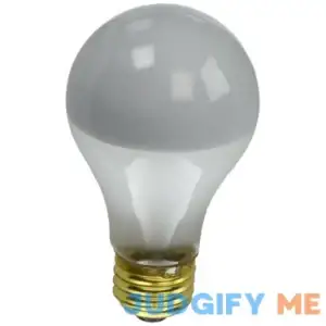 Halco 101184 A19FR60/SB Silver Bowl Light Bulb