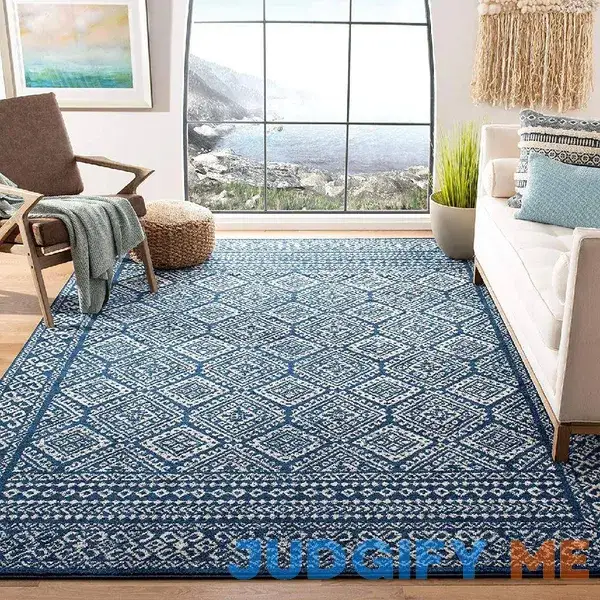 Callista Southwestern Navy/Ivory Area Rug Bungalow Rose Rug Callista Southwestern Navy/Ivory Area Rug Bungalow Rose Rug