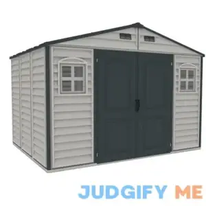 Duramax Woodside Plus 10.5x8 Vinyl Storage Shed 30227