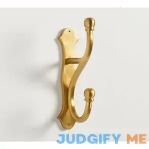 Overscale Hook Single (OD Safe) - Brass | Pottery Barn