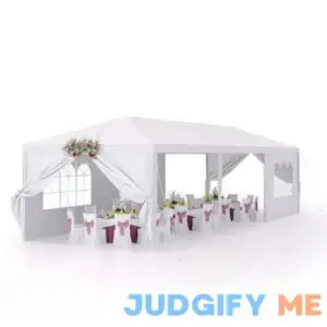 Devoko 10'x30' Outdoor Party Tent Heavy Duty Canopy Event Wedding Tent for Parties Backyard Patio