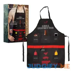 Hammer & Axe Grill Instructor Apron with Built-in Bottle Opener