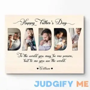 1st Father's Day Gift 2024 | Personalized Picture Gift For Dad | Custom Daddy Photo Collages | First Fathers Day Gift