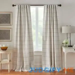 Elrene Brighton Windowpane Plaid Blackout Window Curtain Panel