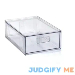 Mainstays Clear Glossy Plastic Pull-Out Closet Drawer