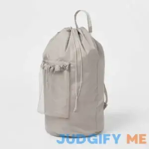 Brightroom Backpack Laundry Bag Textured Gray