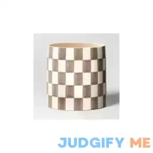 Threshold Checker Stoneware Indoor Outdoor Planter Pot