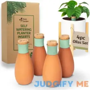 Azen Garden Olla Plant Watering Globes Terracotta Self Watering Planter Insert