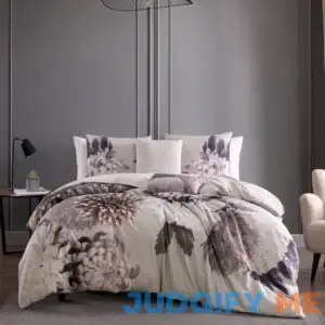 Bebejan Bloom Purple 100% Cotton 5-Piece Reversible Comforter Set