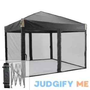 12 ft. x 12 ft. Pop Up Canopy Tent with Removable Mesh Sidewall