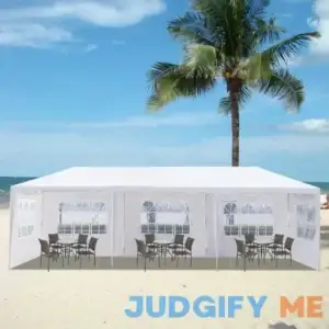 Wedding Tent 30 Ft. W x 10 Ft. D Iron Party Tent Ktaxon