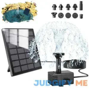 SZMP Solar Fountain 2024 Upgraded DIY Bird Bath Fountains