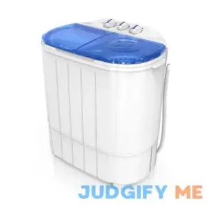 Rovsun 11lbs Portable Washing Machine Electric Mini Twin Tub Washer with Spin Dryer