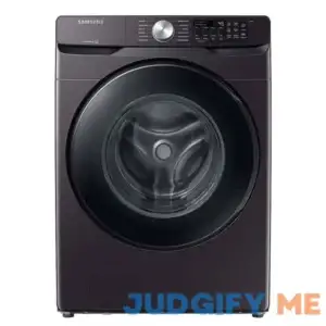 Samsung - 5.1 Cu. Ft. High-Efficiency Stackable Smart Front Load Washer with Vibration Reduction Technology+ - Brushed Black