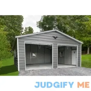 Delivered and Installed Bold 22x25 Metal Garage from big buildings direct the metal building specialist