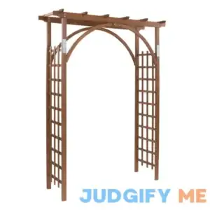 Outvita 7 Ft Wooden Garden Arbor Arch