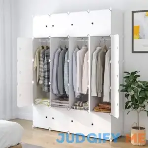 Aeitc Portable Wardrobe Closets 14"x18" Depth Bedroom Armoire