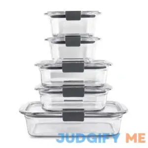 Rubbermaid Brilliance 10-pc. Glass Food Storage Container Set