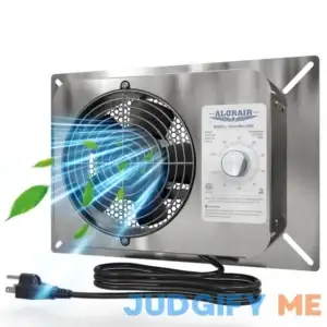 ALORAIR 300CFM Crawlspace Ventilation Fan with Humidistat IP55 Rated Basement Stainless Steel Exhaust Fan