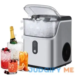 Chewable Nugget Ice Maker Countertop 35Lbs/24H with Ice Scoop