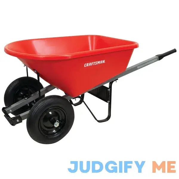 Craftsman 6-cu ft Red Poly Wheelbarrow Craftsman 6-cu ft Red Poly Wheelbarrow