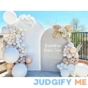 Custom Birthday Backdrop Name Sign