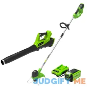 Greenworks 40V Cordless String Trimmer and Leaf Blower Combo Kit