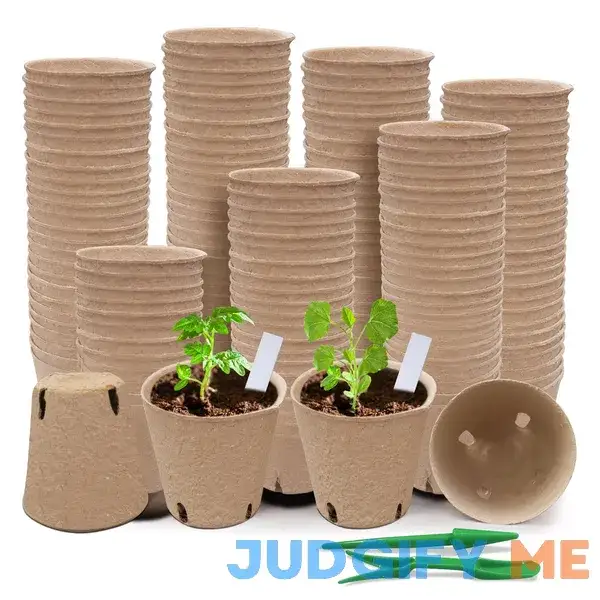 Baxrou 120 Pack 3.15 Inch Peat Pots Plant Starters for Seedling Baxrou 120 Pack 3.15 Inch Peat Pots Plant Starters for Seedling