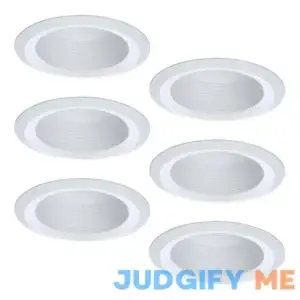 Halo E26 Series 6 in. White Recessed Lighting Full Cone Baffle