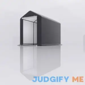 6 ft. x 8 ft. Gray Heavy Duty Outdoor Storage Shelter Portable Garage Canopy for Motorcycle