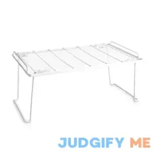 Mainstays White Folding Stacking Shelf