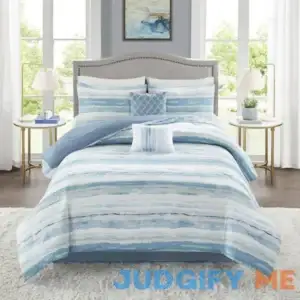 Madison Park Marianne 6-Piece Coastal Comforter Set with Coordinating Pillows