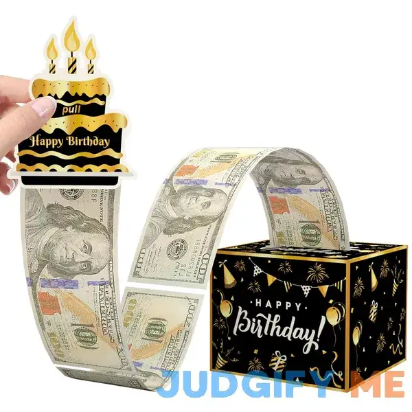 Birthday Money Box for Cash Gift Pull Happy Birthday Money Pull Box for Kids Adults Birthday Money Box for Cash Gift Pull Happy Birthday Money Pull Box for Kids Adults