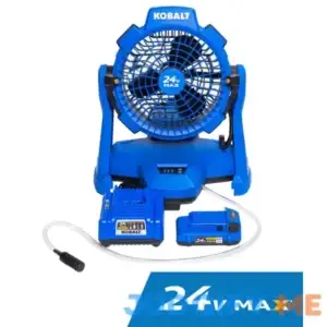 Kobalt 7-in 3-Speed Indoor or Outdoor Blue Misting Floor Fan
