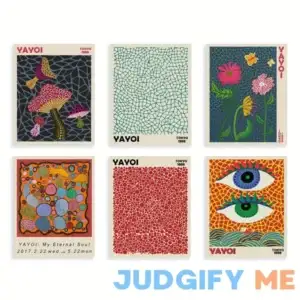 6pcs Retro Abstract Wall Art