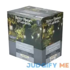 Better Homes & Gardens 12-foot 6-count Shatterproof Bulb Outdoor Commercial String Light