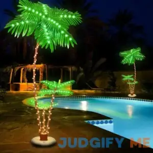 Lighted Palm Tree for Outside Patio Yard Party Pool