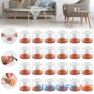 Violibar Upgraded Silicone Chair Leg Floor Protectors for Hardwood Floors