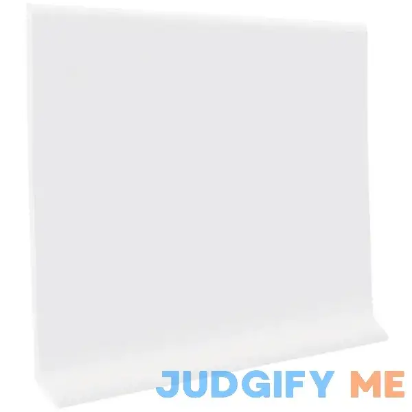 Roppe 4 In. x 20 Ft. Roll Snow White Vinyl Self-Stick Wall Cove Base HC40C54S161 Roppe 4 In. x 20 Ft. Roll Snow White Vinyl Self-Stick Wall Cove Base HC40C54S161