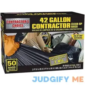 Contractor's Choice 50-count 42-gallon Outdoor Construction Trash bags