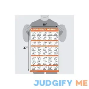 QuickFit Sliding Bench Workout Poster Compatible with Total Gym