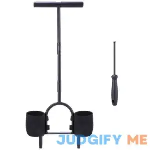 Ohuhu Core Aerator Lawn Tool 39-Inch Coring Manual Plug Tools with Cleaning Tool & Storage Bags