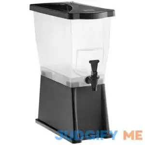 Choice 3 Gallon Black Slim Beverage / Juice Dispenser