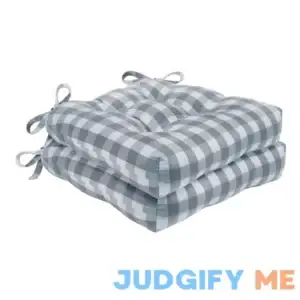 Achim Buffalo Check Tufted Chair Seat Cushions