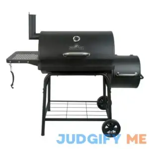 Master Forge 1010-Sq in Black Powder Coated Horizontal Charcoal Smoker CBC23032L