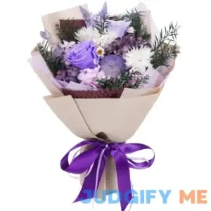 Bloom's Diary Preserved Flowers Bouquet Natural Real Long Lasting Roses and Flowers