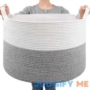 Goodpick Extra Large Storage Basket 83L Blanket Storage Living Room