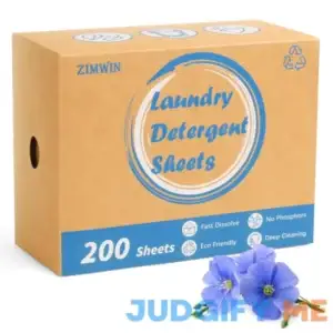 Zimwin Laundry Detergent Sheets 200 Sheets Fresh Linen Scent Laundry Sheets
